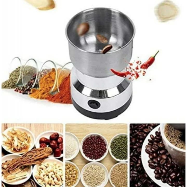 Râșniță Electrică din Inox pentru Cafea și Condimente – 150W, 50–100g, Lame din Oțel Inoxidabil