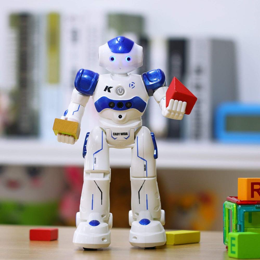 Robot Interactiv pentru Copii cu Control Gestual și Telecomandă, Dansează, Cântă, Programabil, Funcții Educaționale, Jucărie Inteligentă Reîncărcabilă