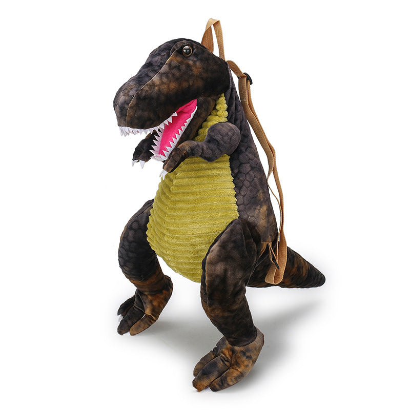 Rucsac de Plus Dinozaur pentru Copii, Ghiozdan pentru Grădiniță și Excursii, Bretele Reglabile, Model Dino 3D