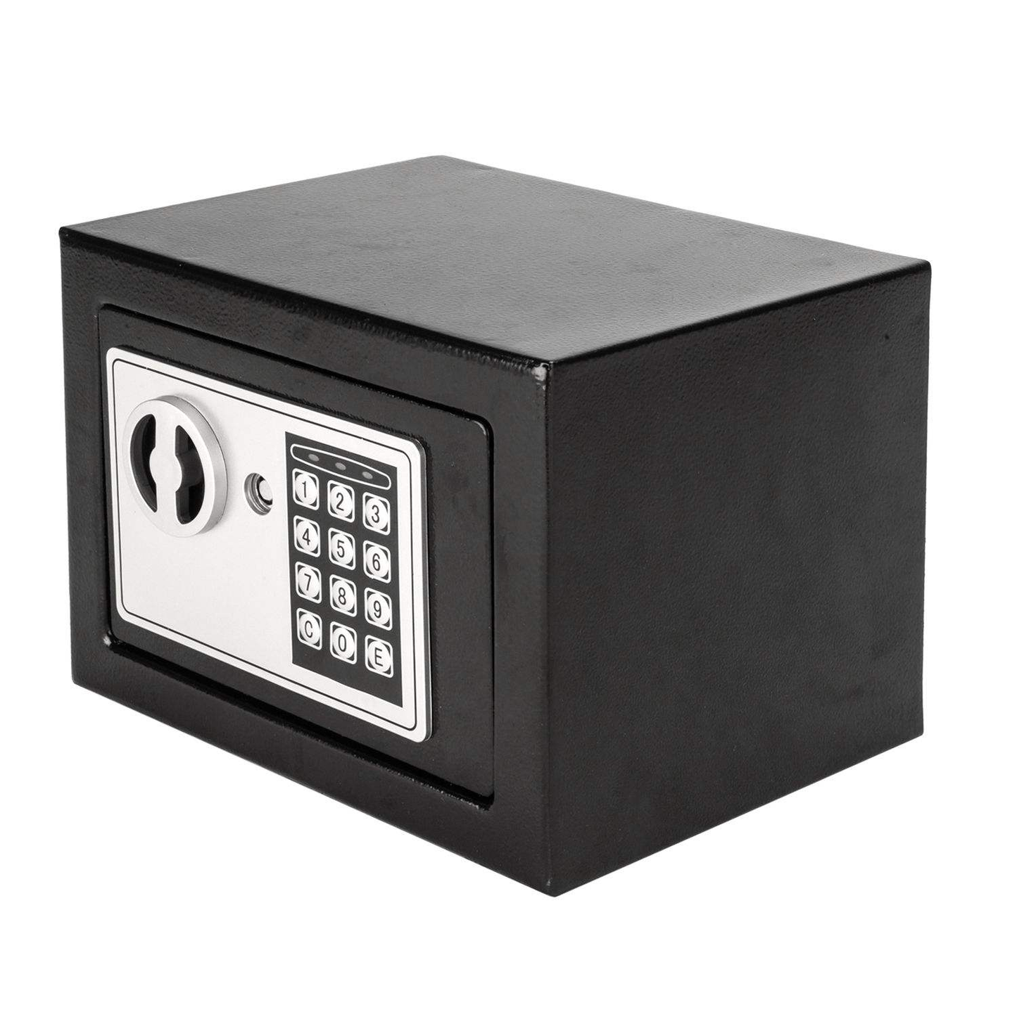 Seif Electronic 10L cu Cod Digital și Cheie, 20x31x20 cm, Oțel, Sistem Dubla Securitate, Montaj pe Perete