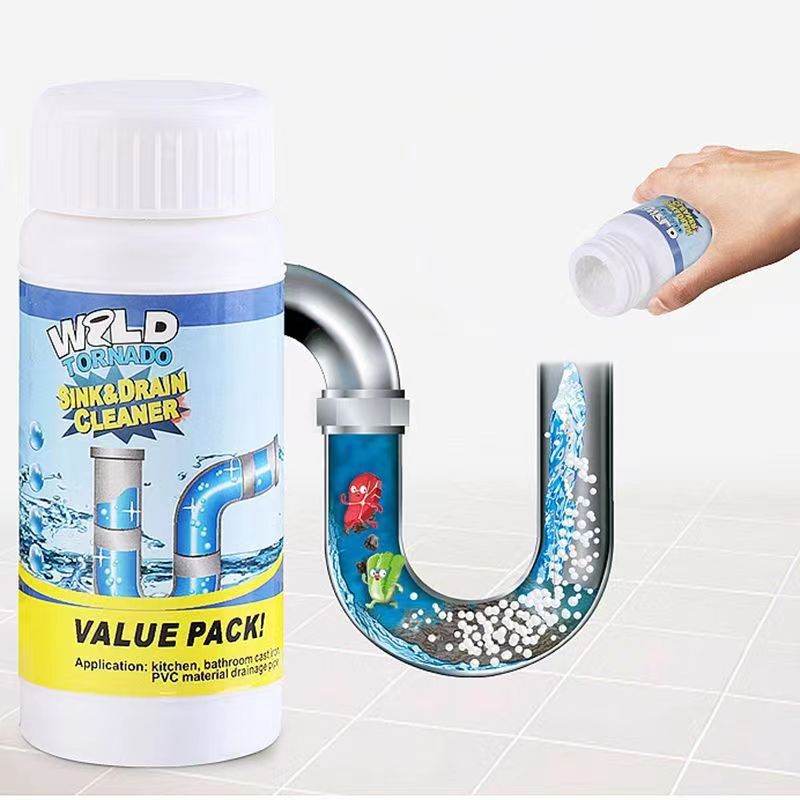 Set 10 x Soluție Profesională Desfundare Țevi și Scurgeri 110g, Granule Puternice pentru Chiuvetă, WC, Cadă și Duș, Cleaner Canalizare pentru Dizolvare Grăsime, Păr și Depuneri