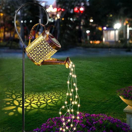 Lampa Solara Decorativa Tip Stropitoare cu LED – Efect Cascada Luminoasa pentru Gradina, Balcon sau Terasa, Senzor Crepuscular