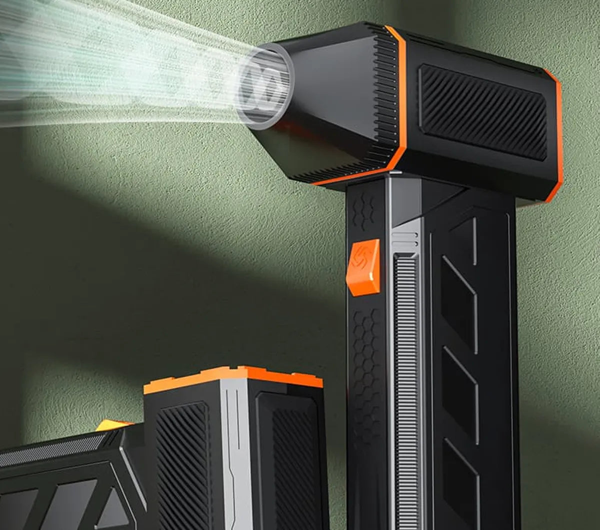 Suflantă Aer Portabilă 120000 RPM – Mini Ventilator Electric cu 3 Trepte de Putere, Jet 45 m/s, Multifuncțională și Compactă