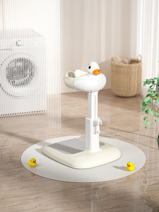 Scaun de Baie Bebeluși Tip Rață – Suport Stabil Antiderapant, Confort Ergonomic, Materiale Non-Toxice (ABS + Silicon)