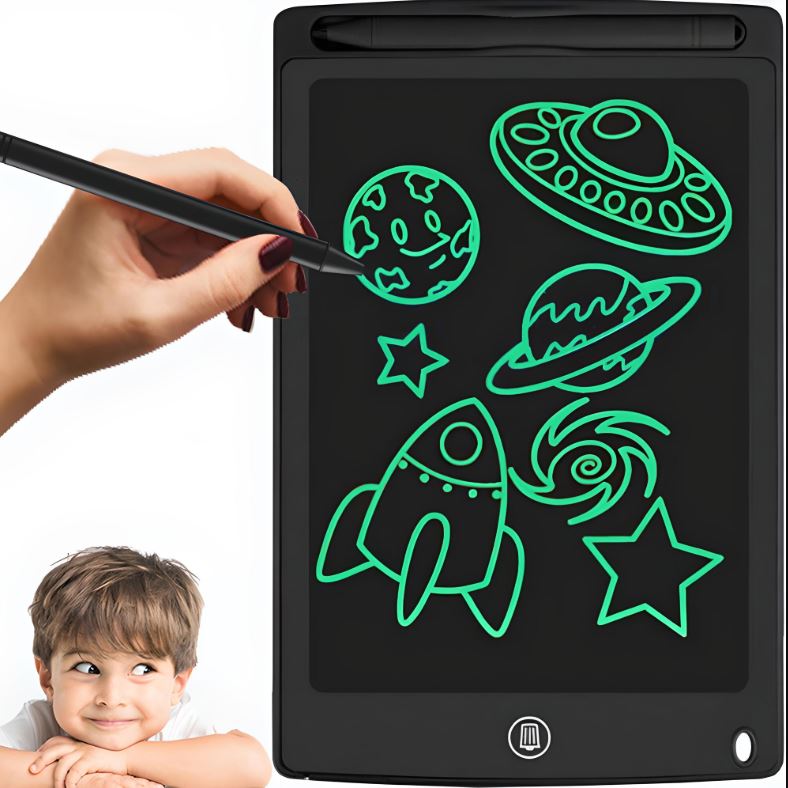 Tableta grafica cu ecran LCD, cu magnet si buton de stergere / 8.5 inch, + 2 ani