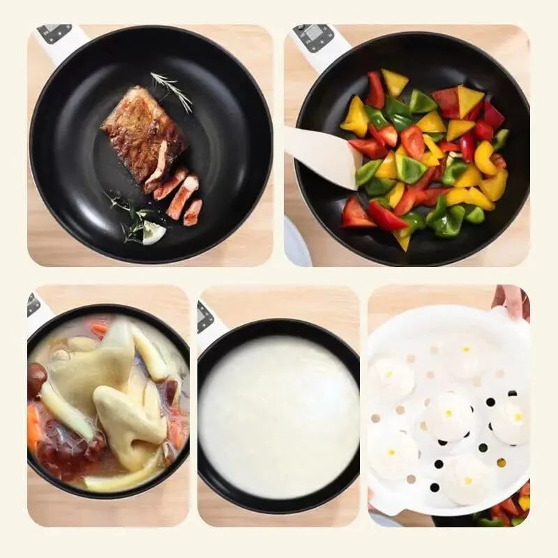 Tigaie si oala electrica multifunctionala 26 cm, gatit fara aragaz