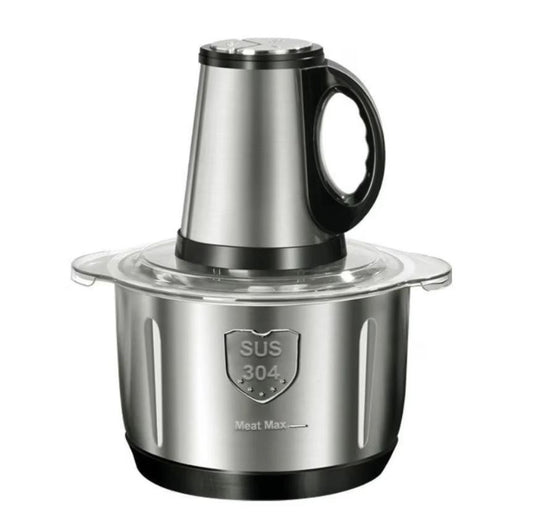 Tocător Electric Profesional 1000W – Bol Inox 5L, 6 Lame Oțel, 2 Trepte de Viteză, 3600 RPM | Ideal pentru Carne, Legume și Fructe
