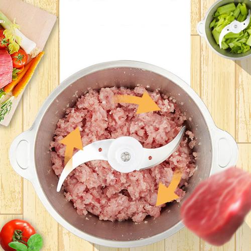 Tocător Electric 1000W cu Bol din Inox 3L, cu 4 lame – Pentru Carne, Legume, Fructe și Nuci, Lame Inox, Putere Mare, Uz Casnic și Profesional