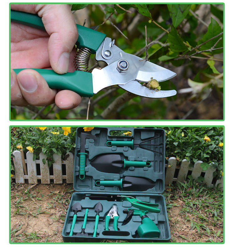 Trusă Unelte Grădinărit 10 Piese din Oțel Inoxidabil cu Cutie de Transport – Set Complet pentru Plantare, Săpat și Îngrijirea Plantelor