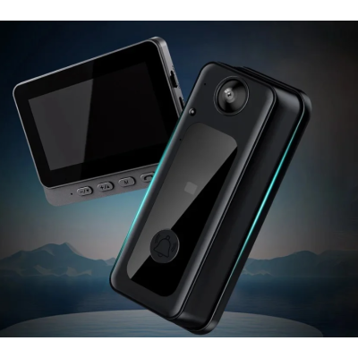 Sonerie Video Inteligentă 8MP cu Night Vision IR – Interfon HD, Detectare Mișcare, Unghi 170°, Bluetooth, Fără Fir, pe Baterii